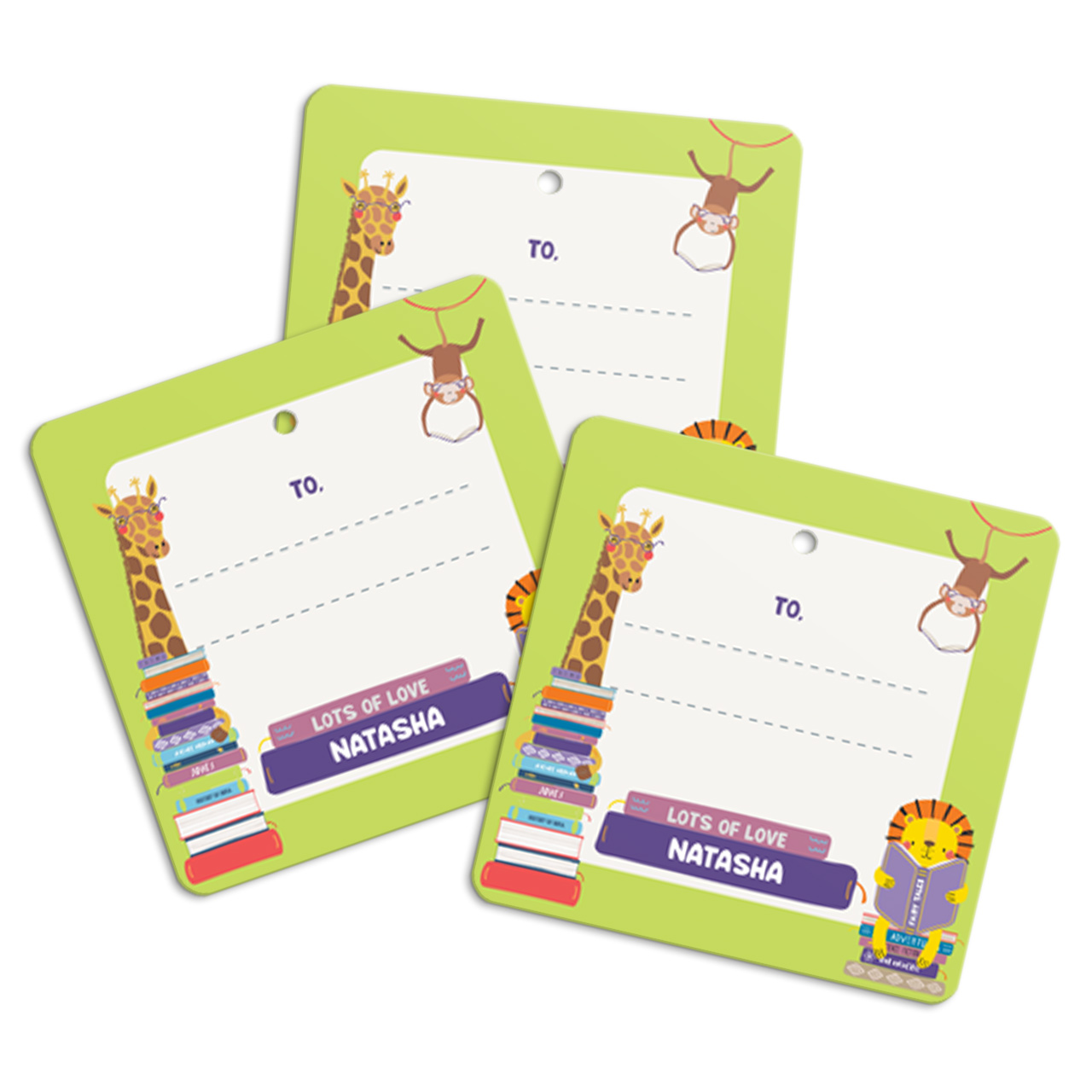 Animal Library - Personalized Gift Tags Animal Library - Personalized Gift Tags
