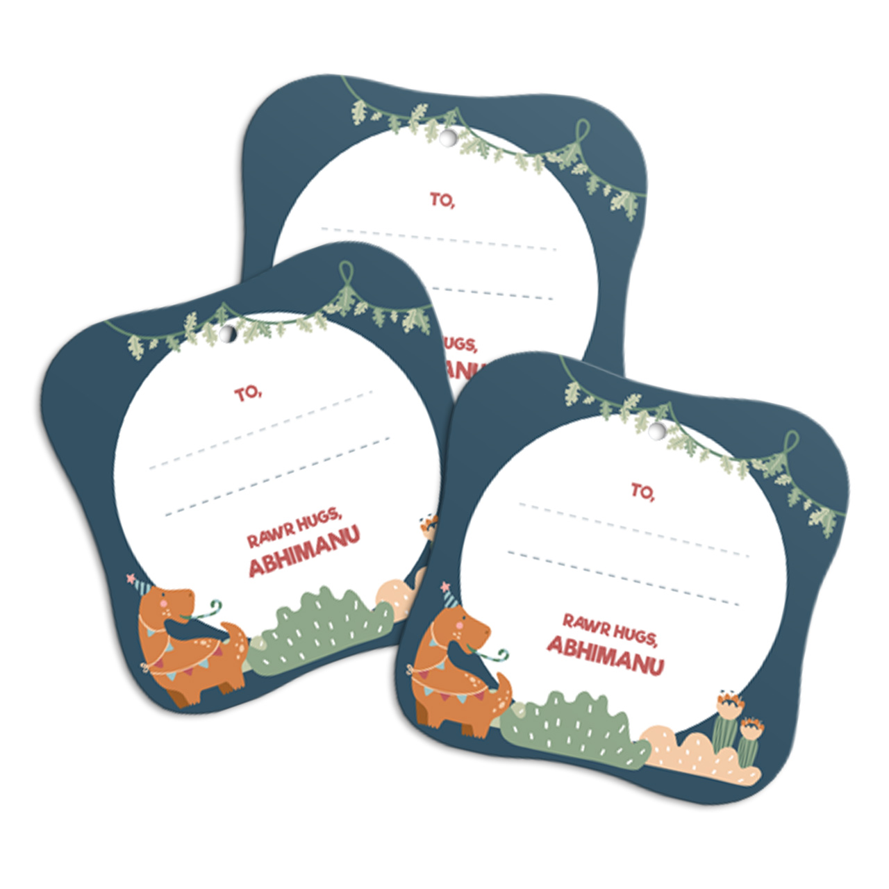 Dino Party - Personalized Gift Tags Dino Party - Personalized Gift Tags