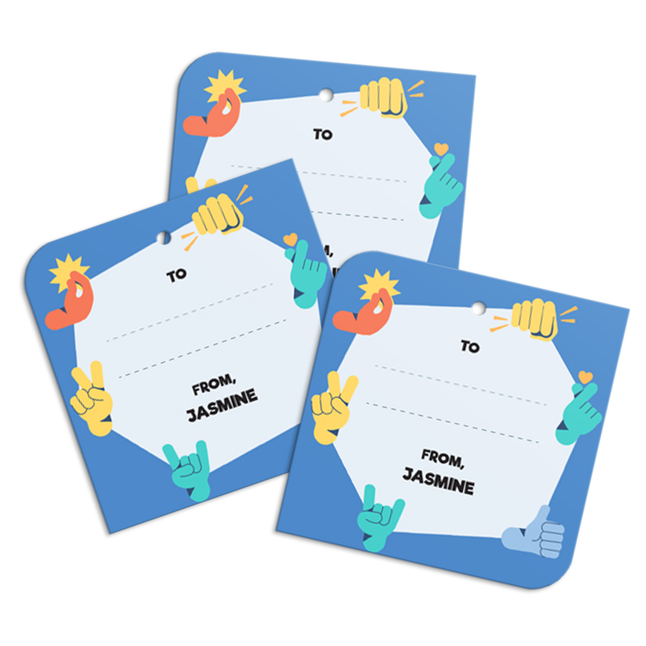 Emoji Moves - Personalized Gift Tags Emoji Moves - Personalized Gift Tags