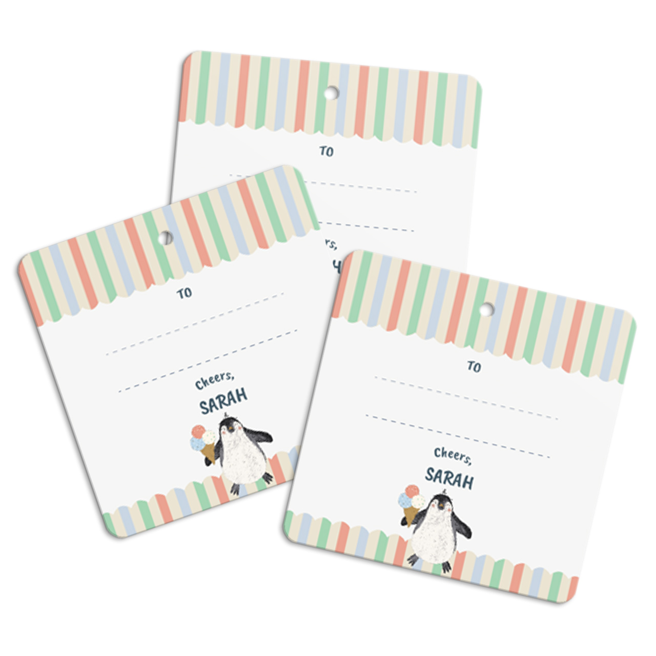 Ice Cream Fun - Personalized Gift Tags Ice Cream Fun - Personalized Gift Tags
