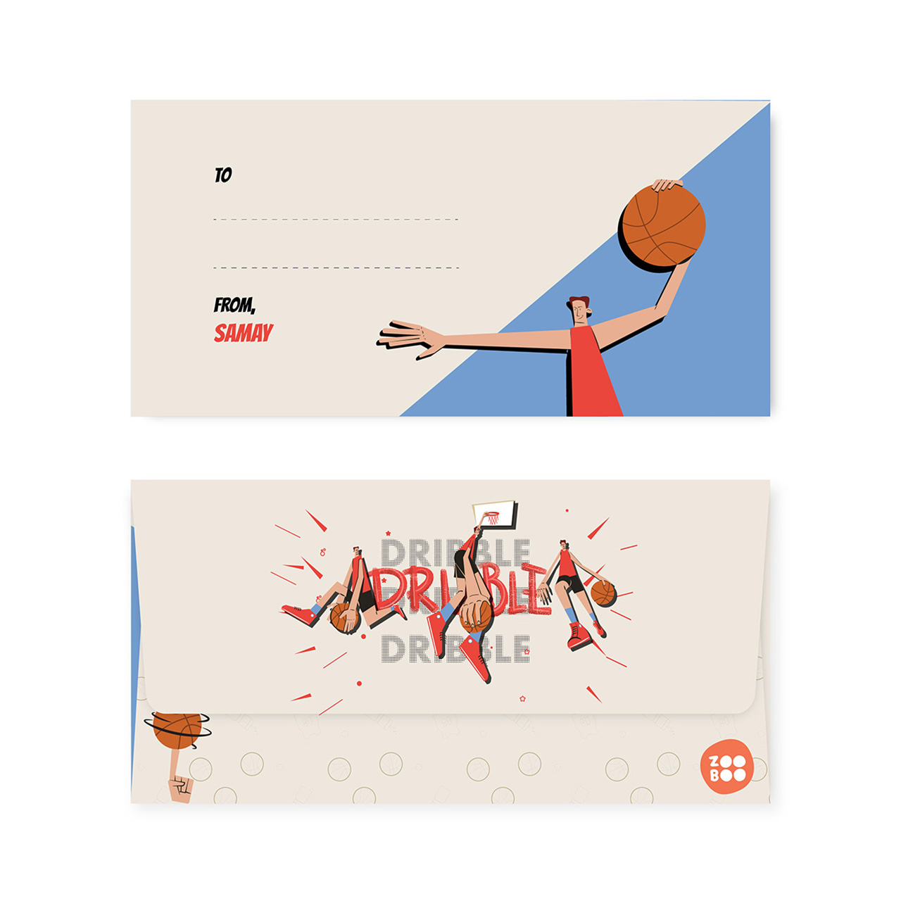 Basketball Fever Boy - Personalized Money Envelopes Basketball Fever Boy - Personalized Money Envelopes