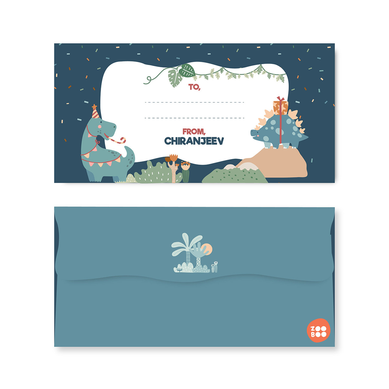 Dino Party - Personalized Money Envelopes Dino Party - Personalized Money Envelopes