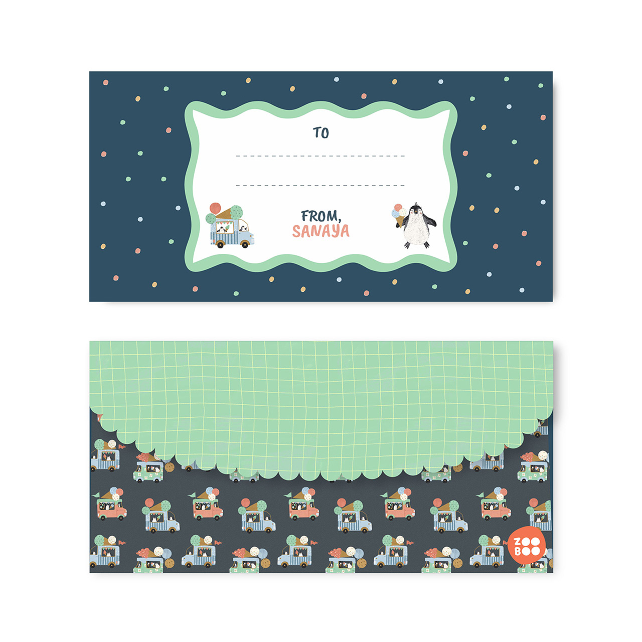 Ice Cream Fun - Personalized Money Envelopes Ice Cream Fun - Personalized Money Envelopes