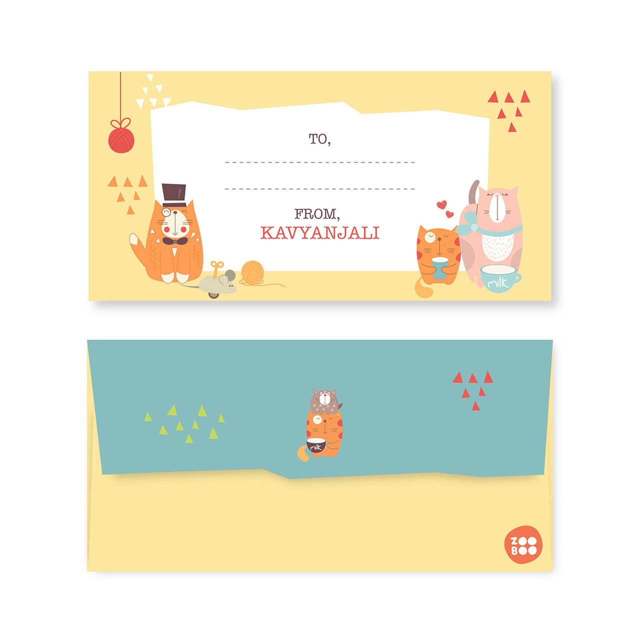 Kitty Cat - Personalized Money Envelopes Kitty Cat - Personalized Money Envelopes