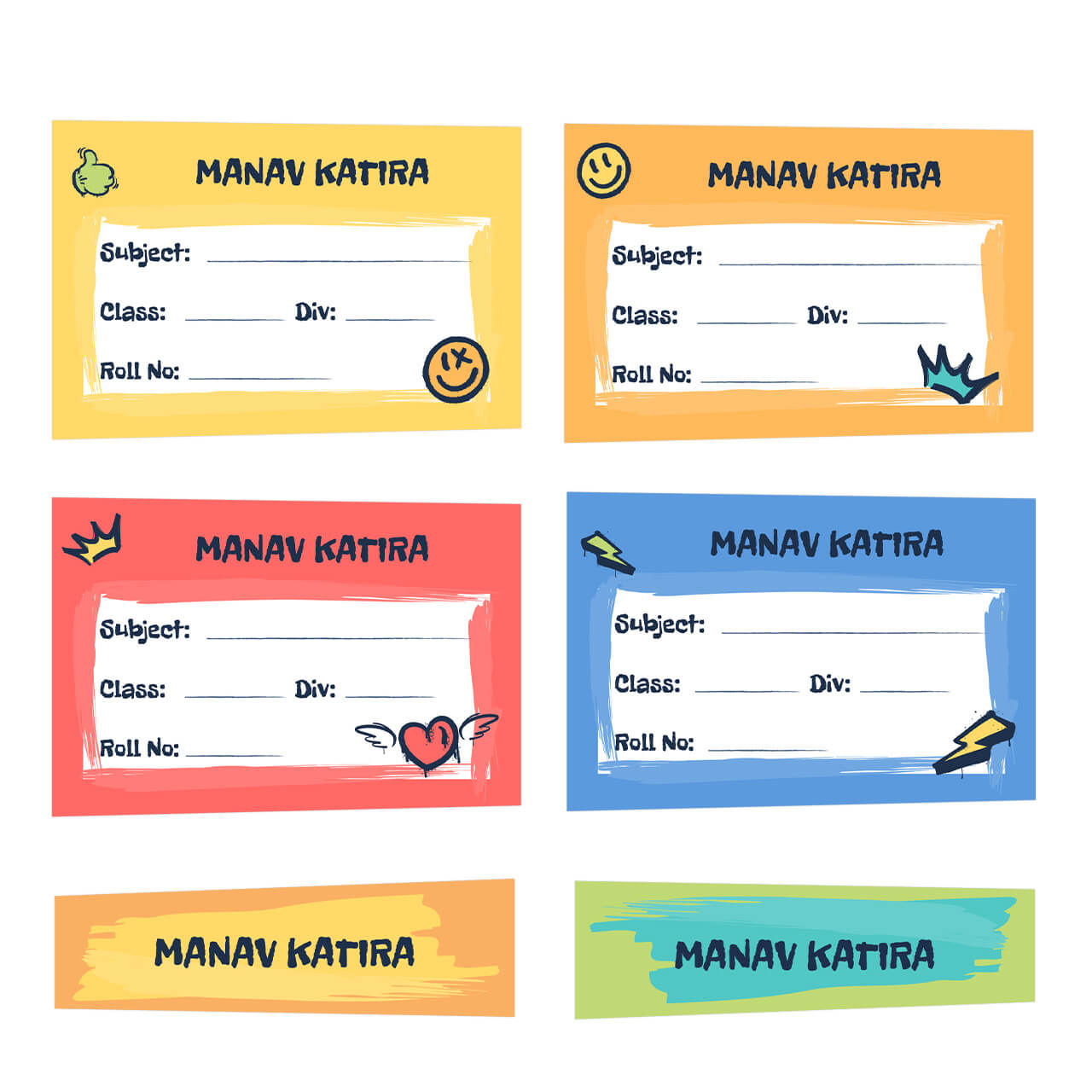 Rising Stars - Name Slips (Set of 24) Rising Stars - Name Slips (Set of 24)