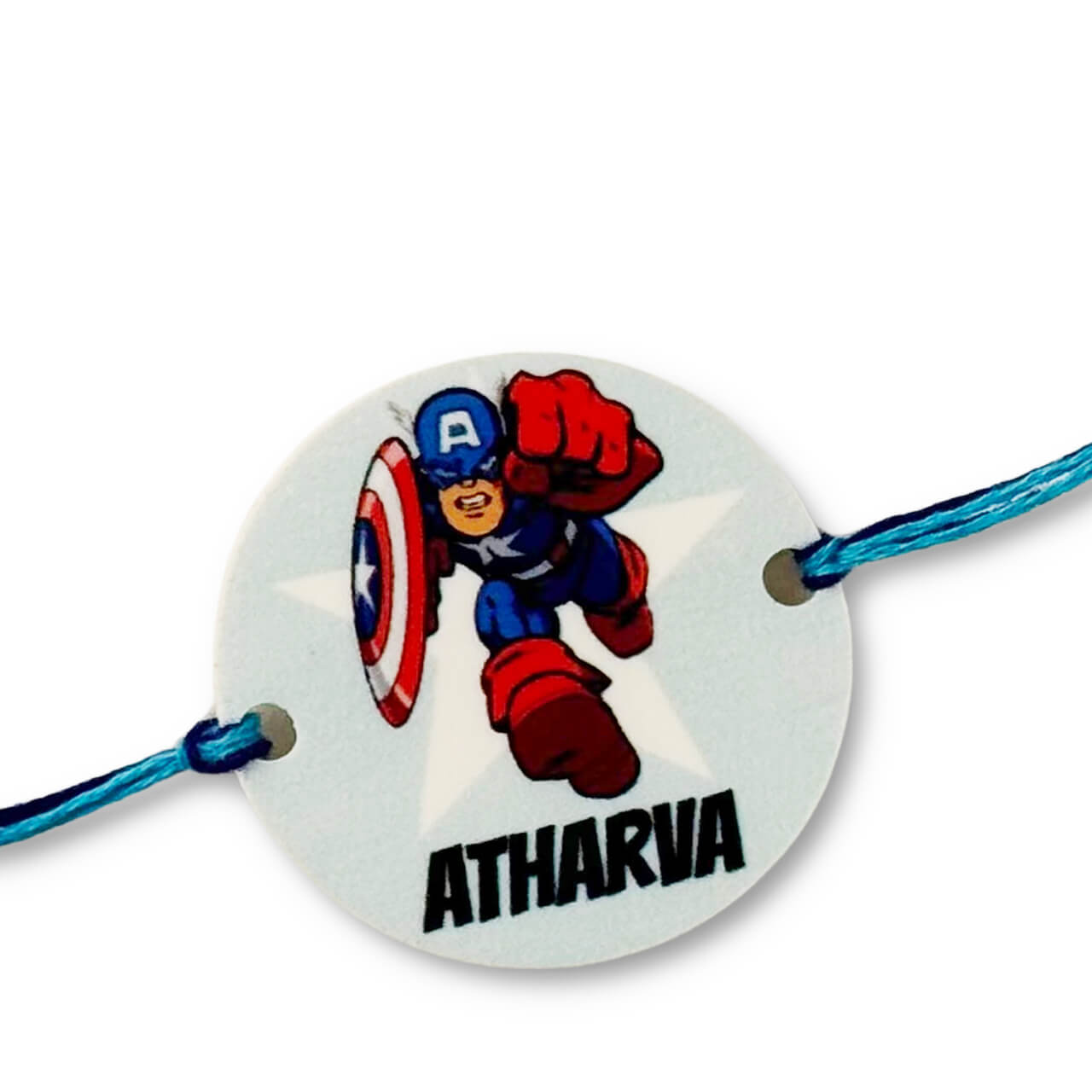 Captain America - Personalized Rakhi for Kids