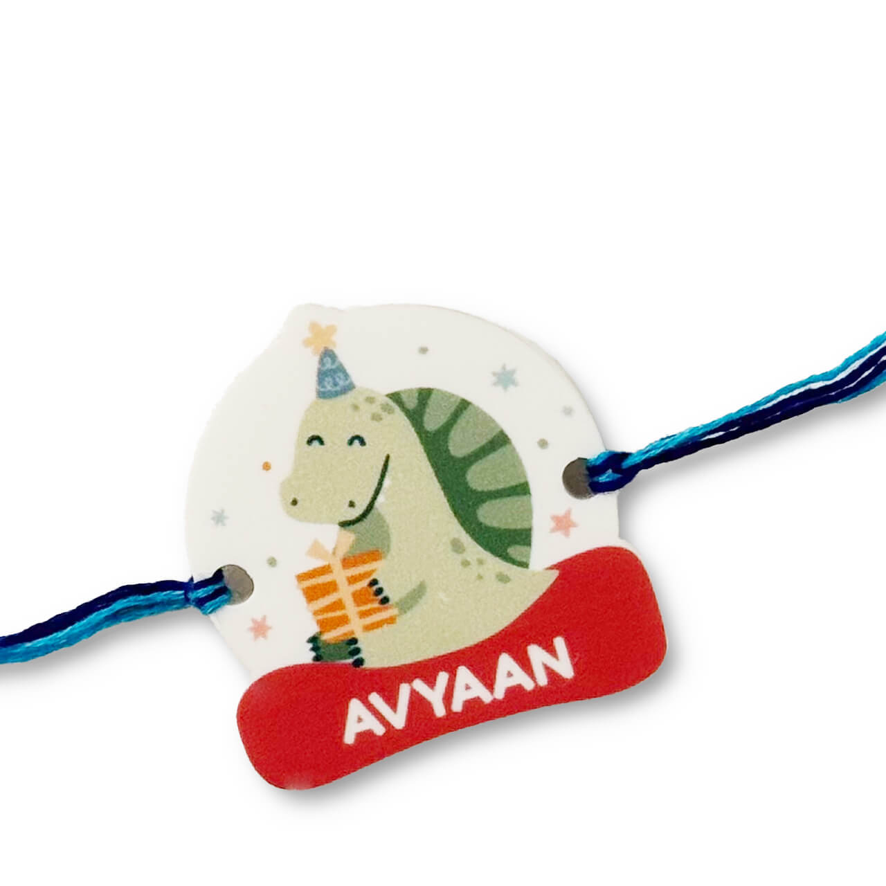 Dino Party - Personalized Rakhi for Kids Dino Party - Personalized Rakhi for Kids