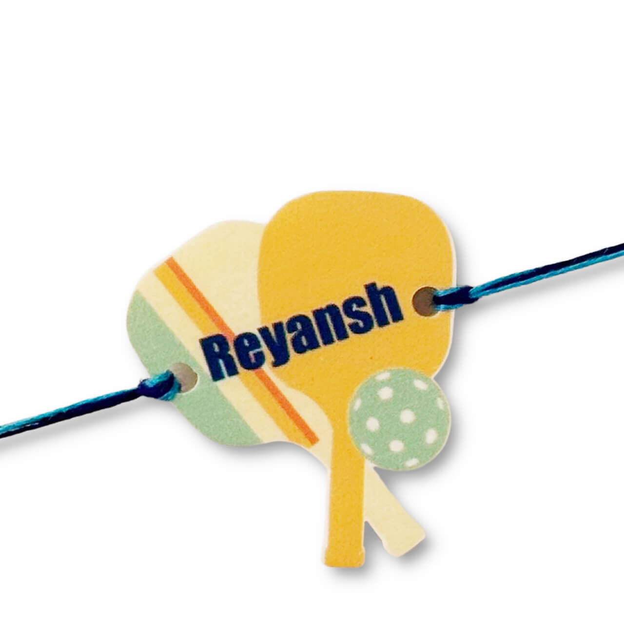 Pickleball - Personalized Rakhi for Kids Pickleball - Personalized Rakhi for Kids