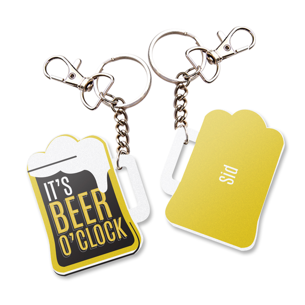 Beer O’Clock - Quirky Personalized Keytags Beer O’Clock - Quirky Personalized Keytags