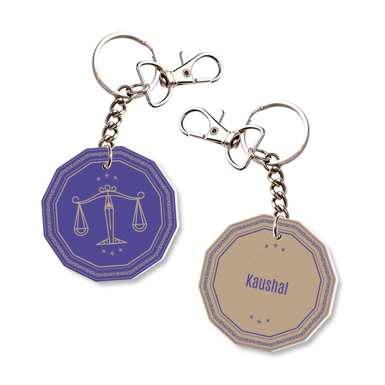 Cosmic Libra - Quirky Personalized Keytags Cosmic Libra - Quirky Personalized Keytags