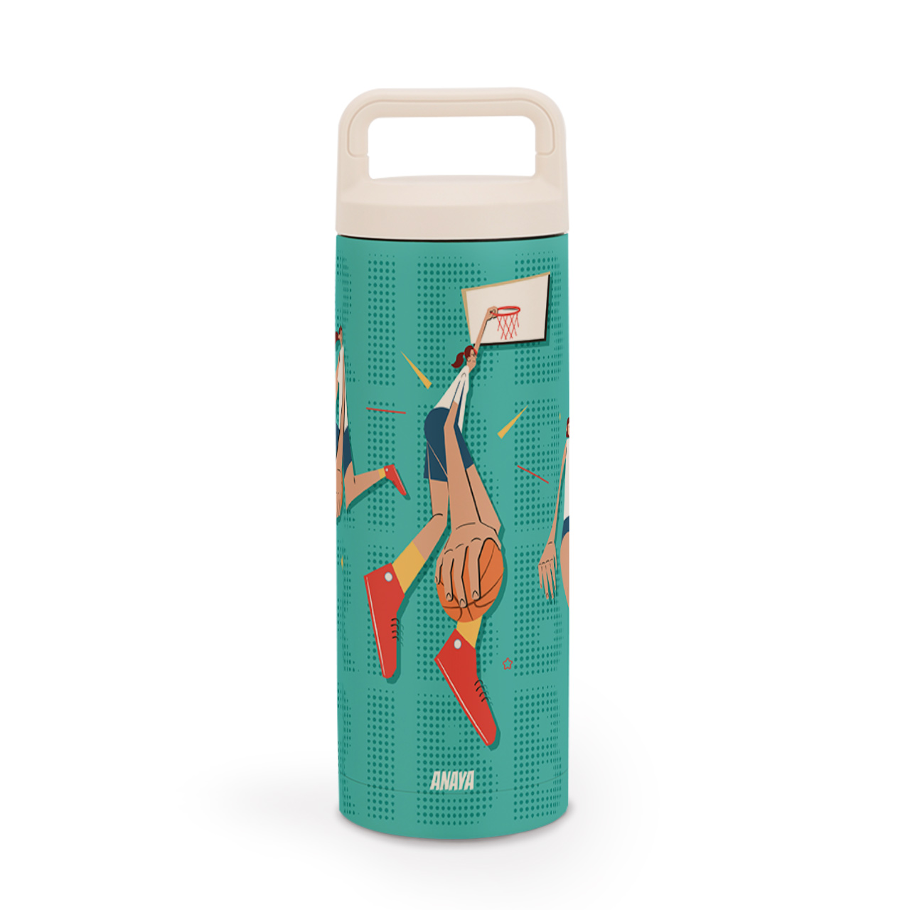 Basketball Fever Girl - Personalized Water Bottle