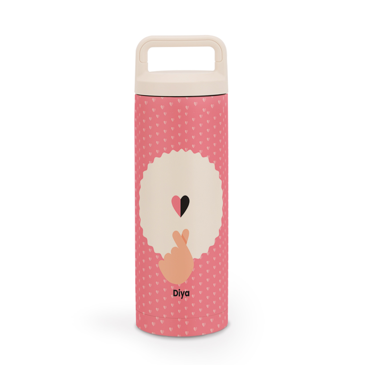 Pop Heart - Personalized Water Bottle