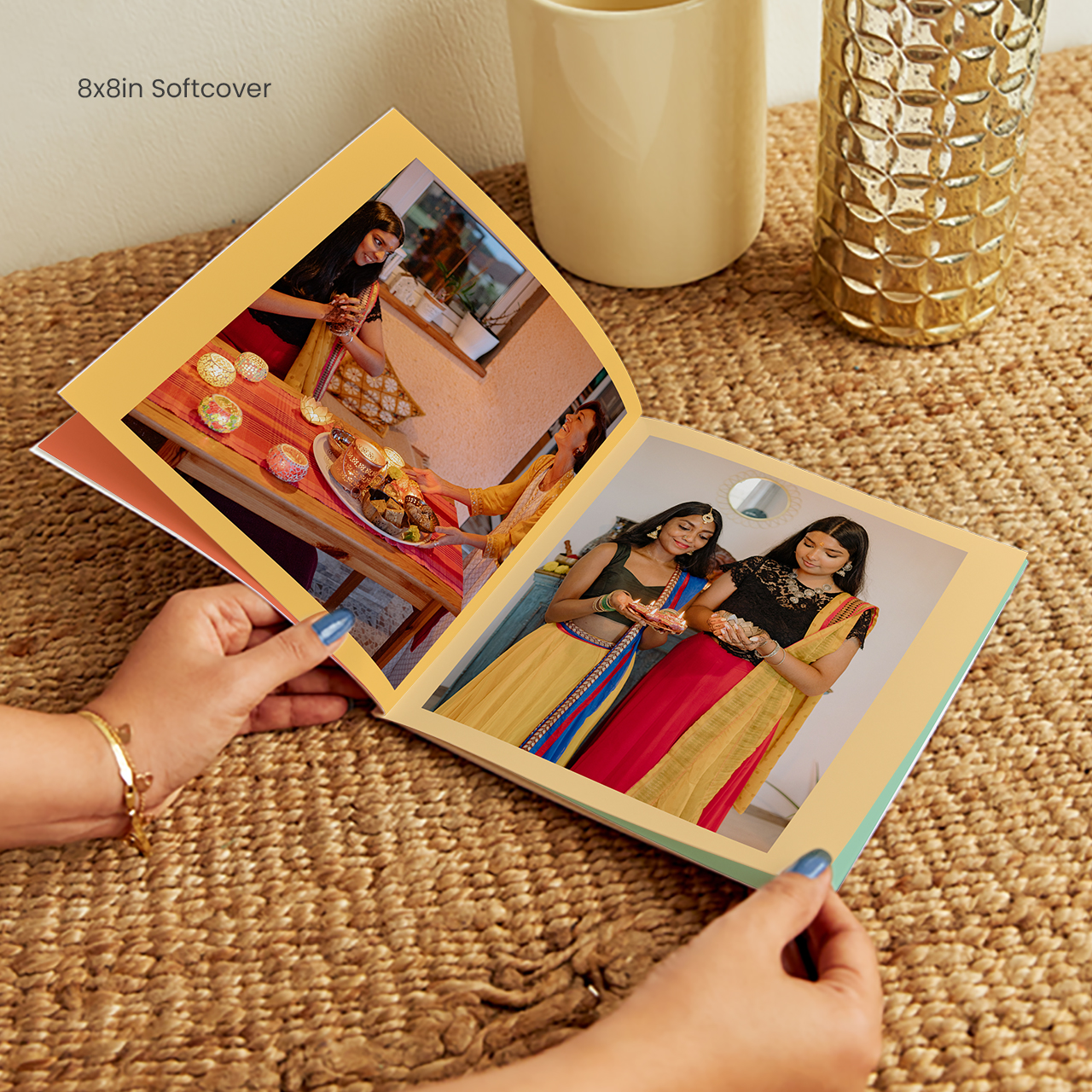 Coral personalised photobook preserving Ganesh Chaturthi memories
