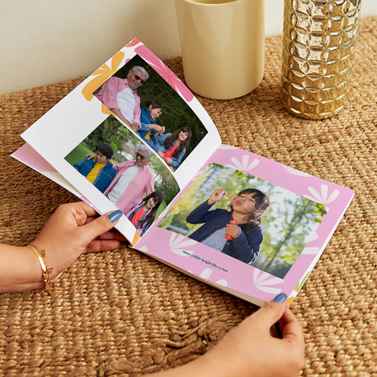 Personalized photo book birthday gift for father