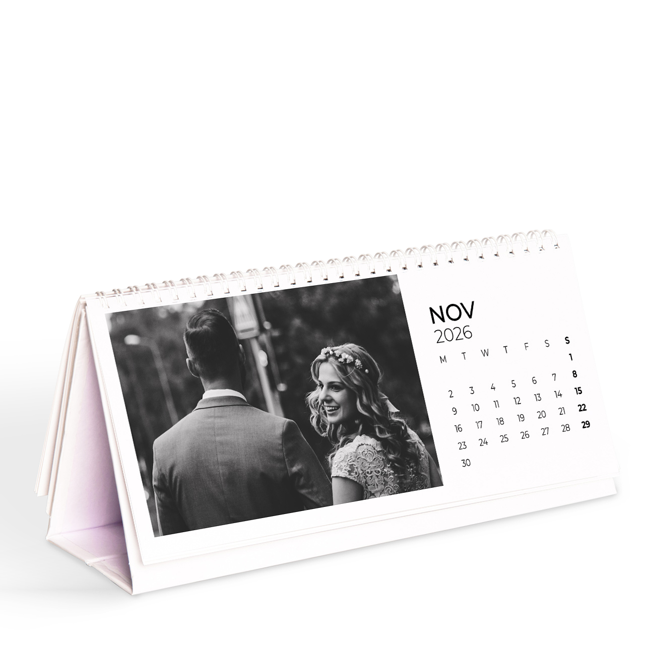 Classic White - 4.5x10 Desktop Calendar 2027 Classic White - 4.5x10 Desktop Calendar 2027