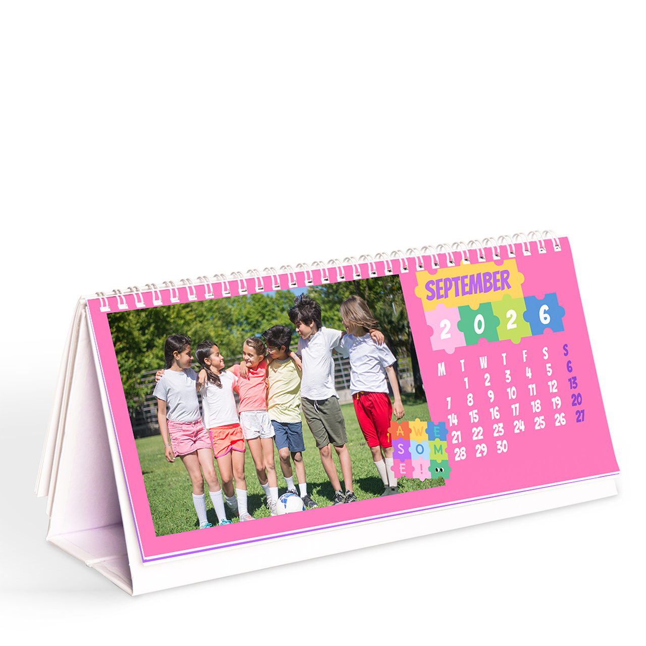 Puzzle Pop - 4.5x10 Desktop Calendar 2027 Puzzle Pop - 4.5x10 Desktop Calendar 2027