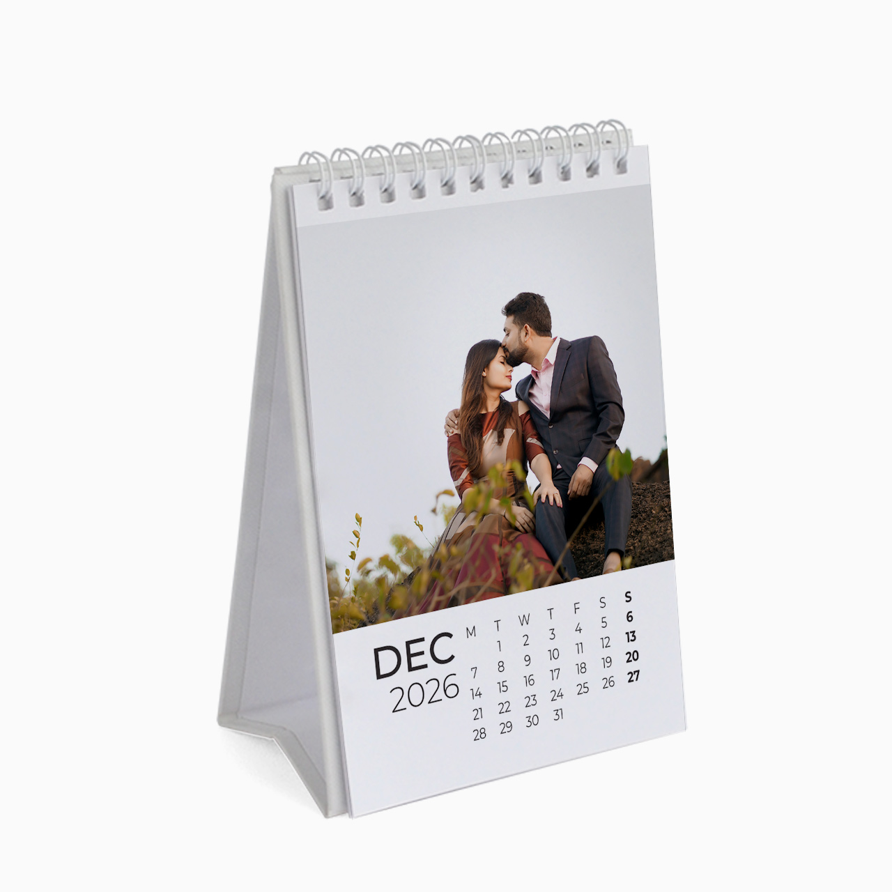 Classic White - Mini Desktop Calendar 2027 Classic White - Mini Desktop Calendar 2027