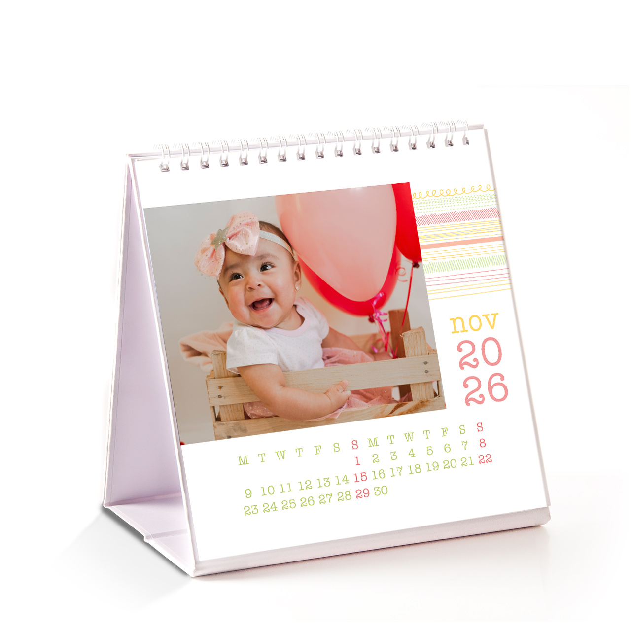 Angelic Moments - 6x6 Desktop Calendar 2026