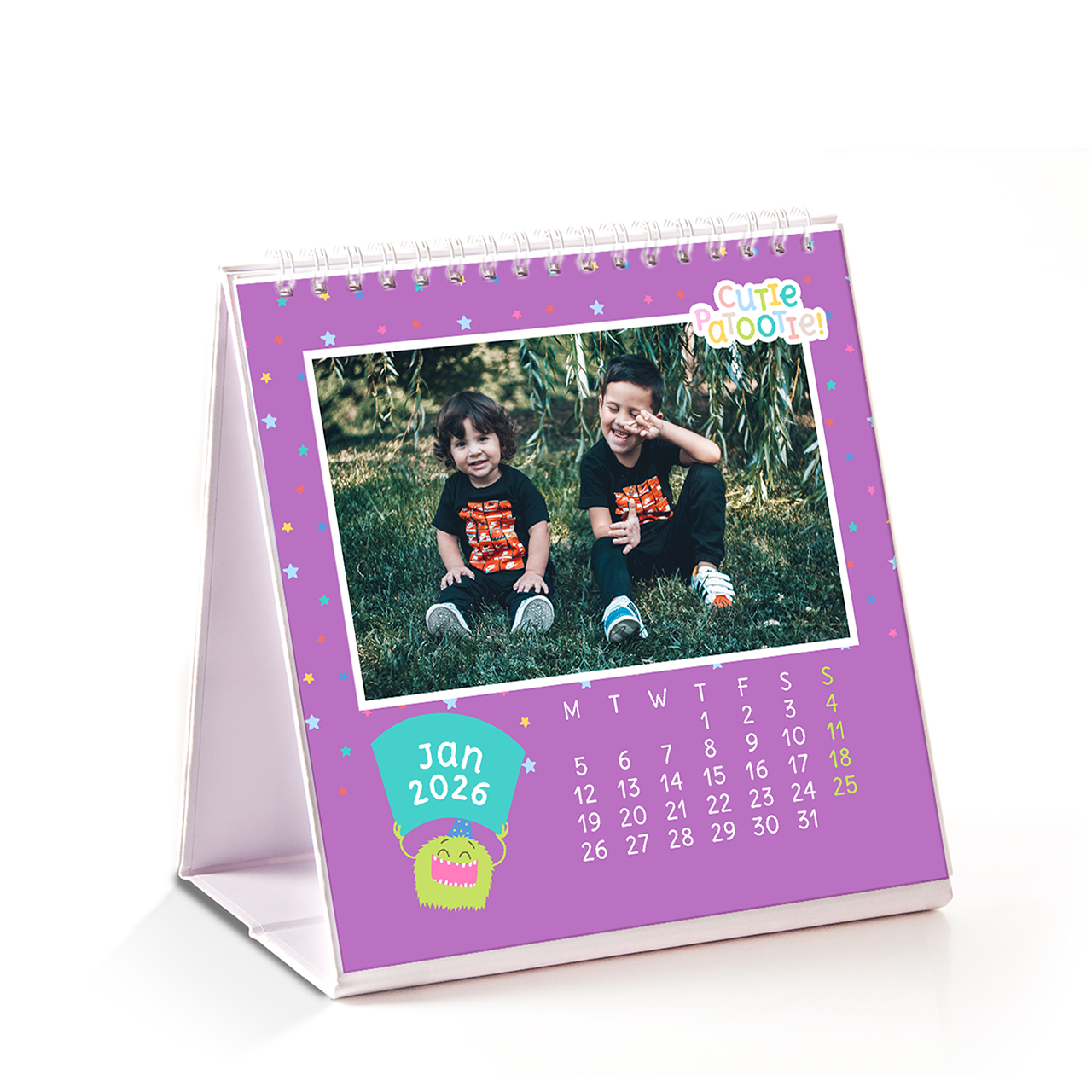 Monster Party - 6x6 Desktop Calendar 2026