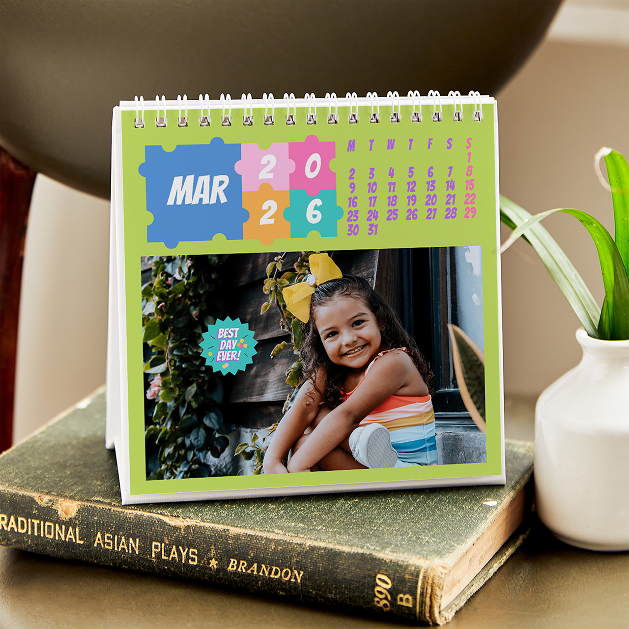6x6 desktop baby photo calendar
