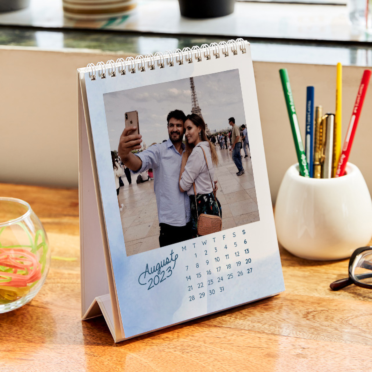 Vacay All Day travel photo calendar design for 2027