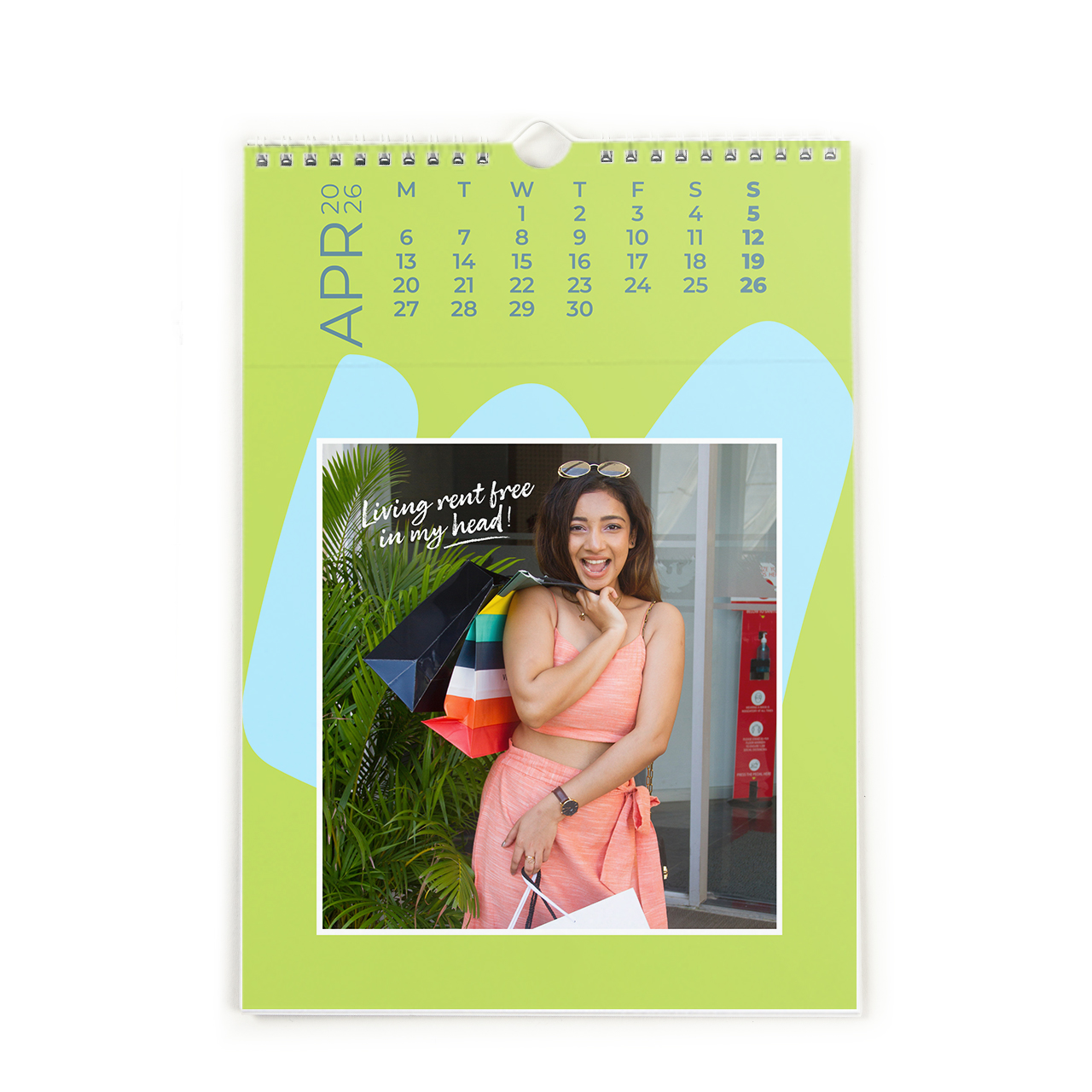 Aqua Drift - Portrait Wall Calendar 2026 Aqua Drift - Portrait Wall Calendar 2026