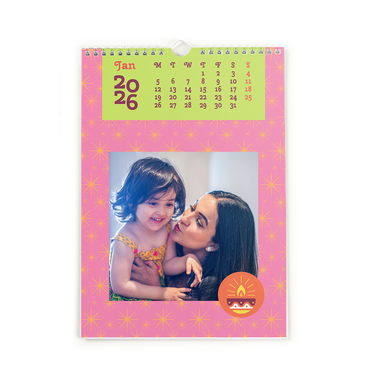 Festive Sparkle - Portrait Wall Calendar 2026 Festive Sparkle - Portrait Wall Calendar 2026