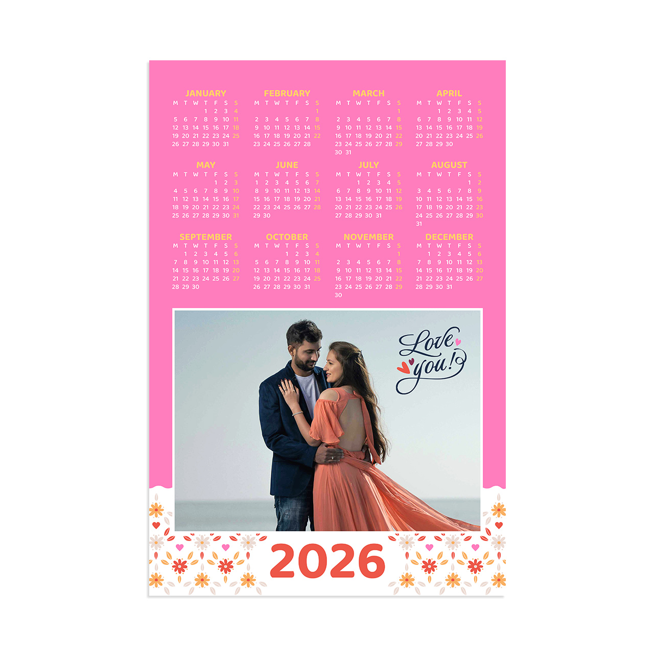 Love Blossoms - Poster Calendar 2026