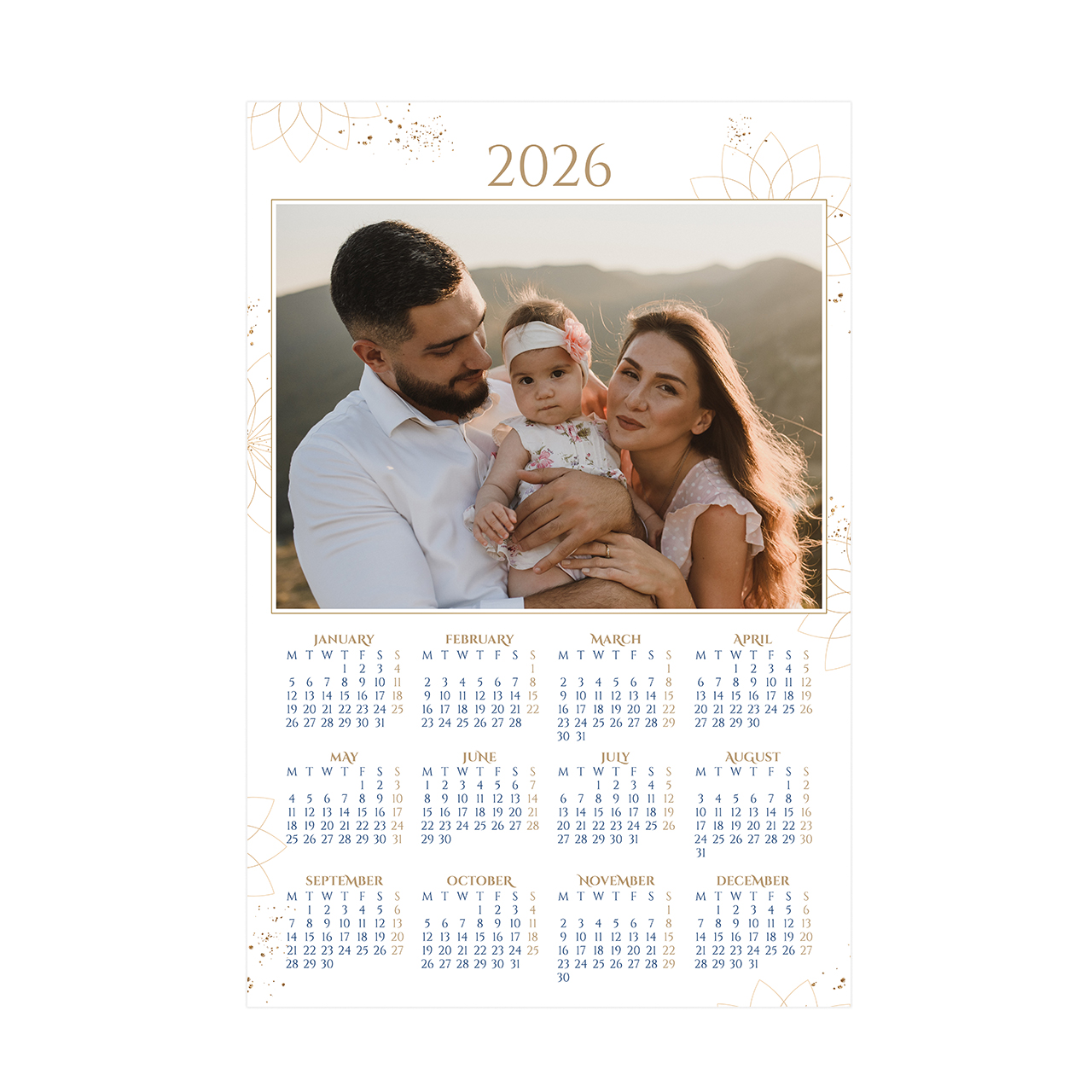 Peace & Joy - Poster Calendar 2026