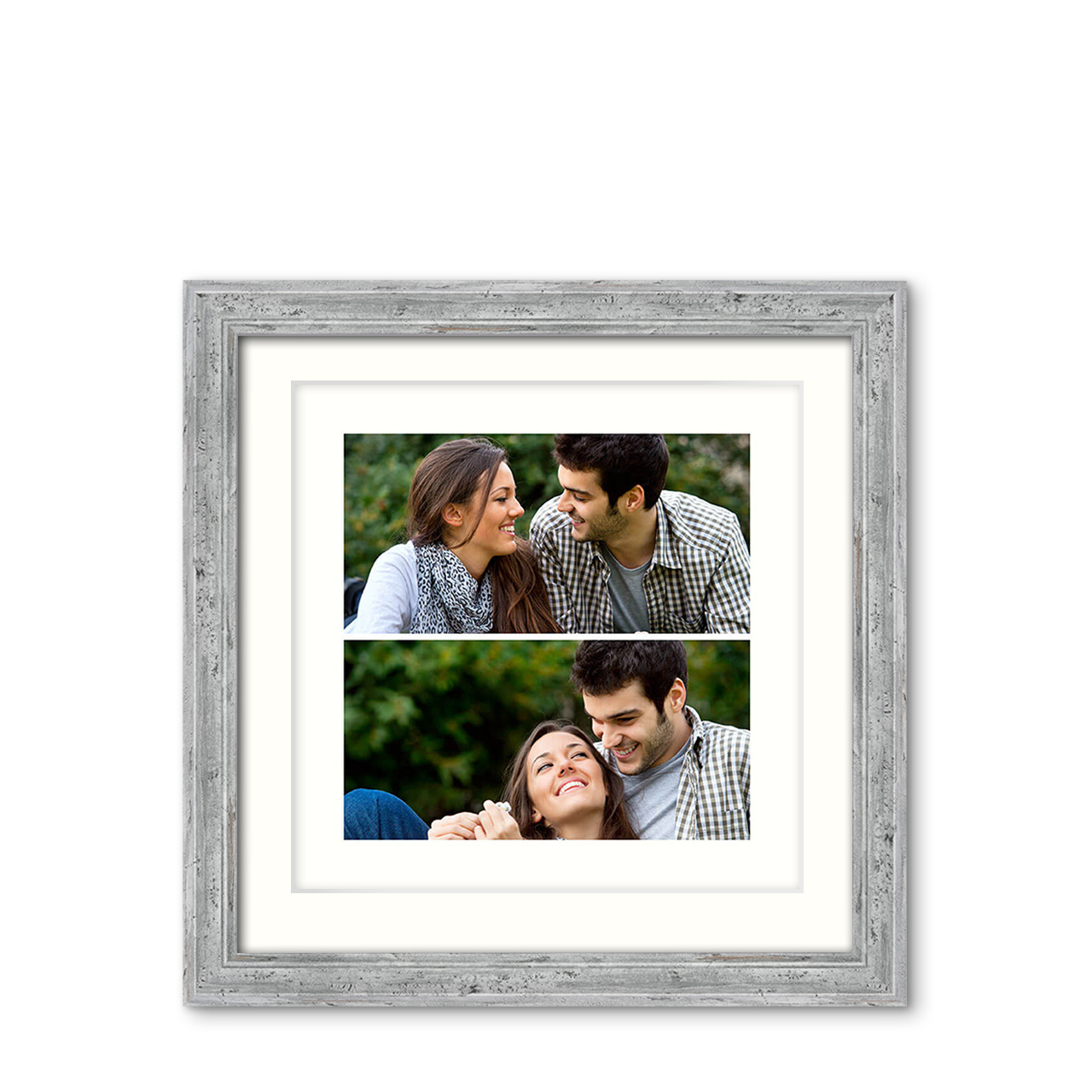 2-Photo Landscape - Classic Achromatic Frame with Photo 2-Photo Landscape - Classic Achromatic Frame with Photo