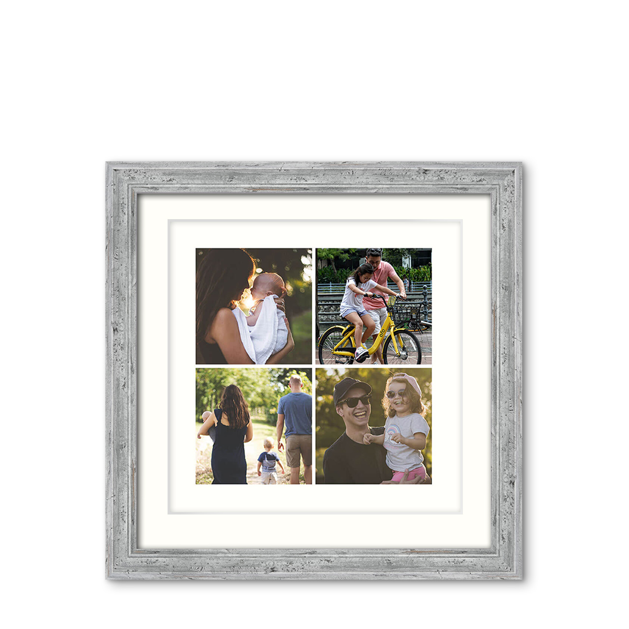4-Photo Grid - Classic Achromatic Frame with Photo 4-Photo Grid - Classic Achromatic Frame with Photo