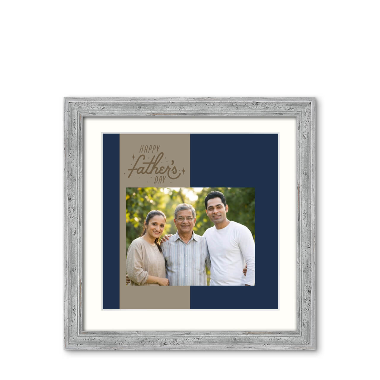 Fathers Day - Classic Achromatic Frame with Photo Fathers Day - Classic Achromatic Frame with Photo