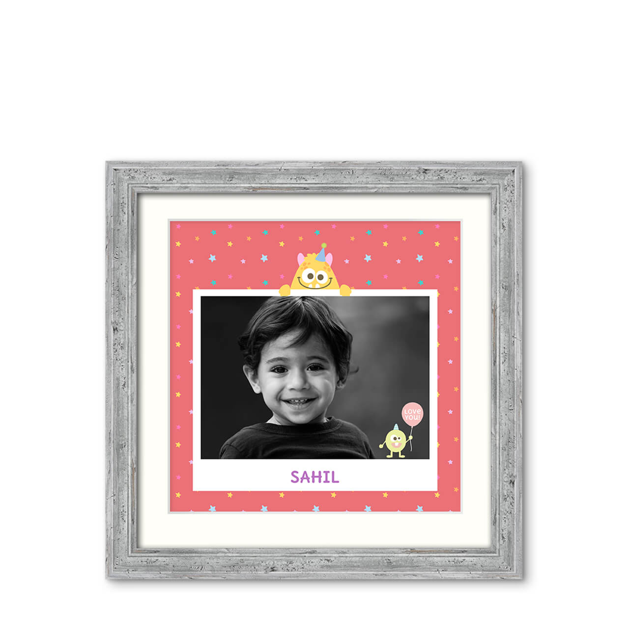 Monster Party - Classic Achromatic Frame with Photo Monster Party - Classic Achromatic Frame with Photo