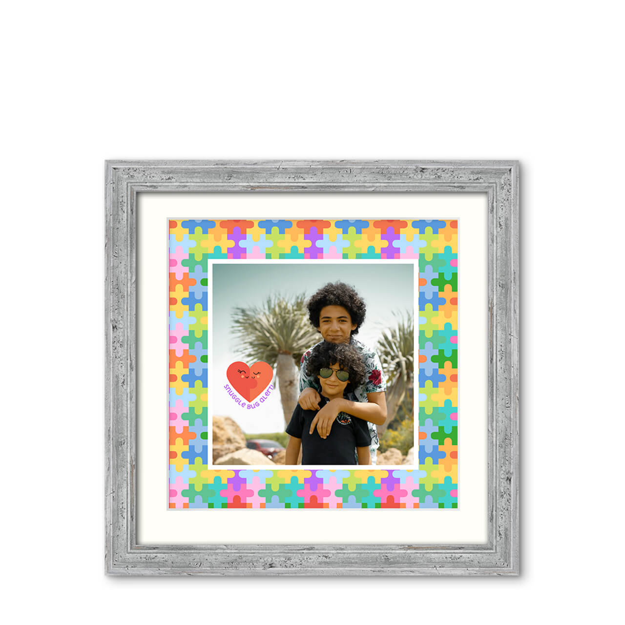 Puzzle Pop - Classic Achromatic Frame with Photo Puzzle Pop - Classic Achromatic Frame with Photo