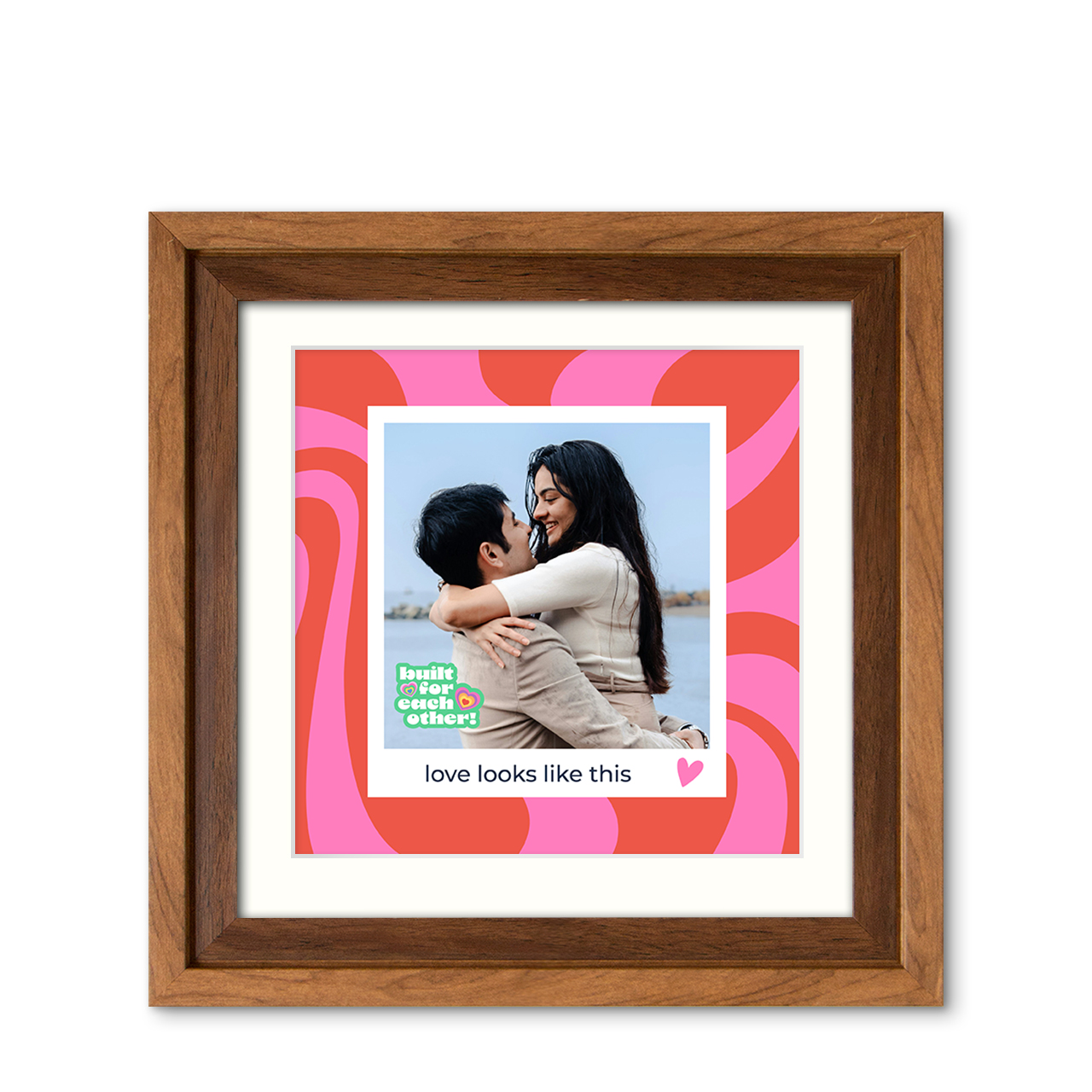Berry Flow - Classic Wood Frame with Photo Berry Flow - Classic Wood Frame with Photo