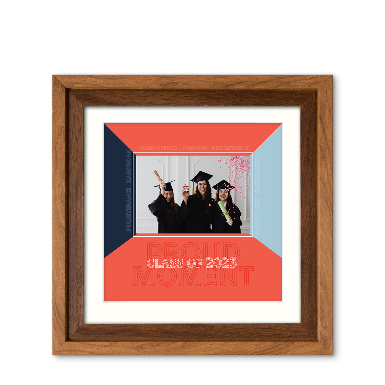 Celebrating Achievements - Classic Wood Frame with Photo Celebrating Achievements - Classic Wood Frame with Photo
