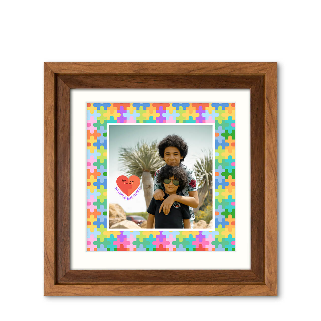 Puzzle Pop - Classic Wood Frame with Photo Puzzle Pop - Classic Wood Frame with Photo