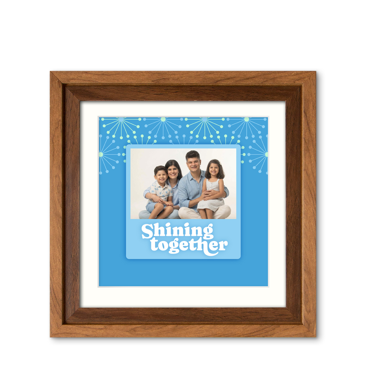 Shining Together - Classic Wood Frame with Photo Shining Together - Classic Wood Frame with Photo