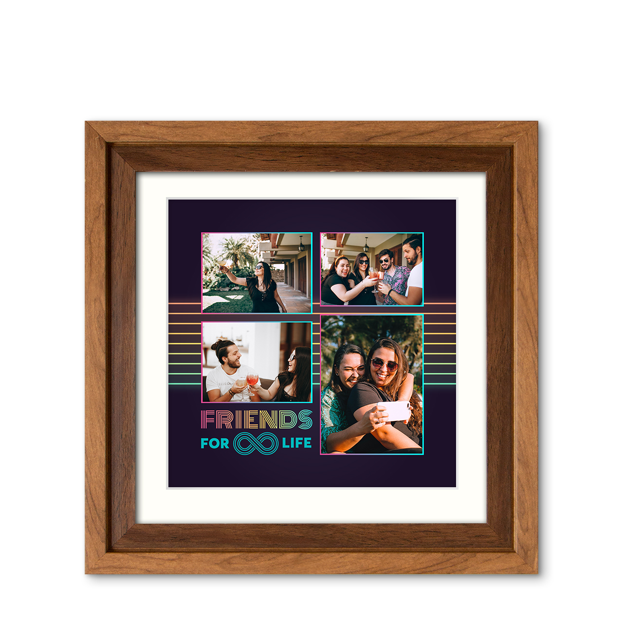 Squad Goals - Classic Wood Frame with Photo Squad Goals - Classic Wood Frame with Photo
