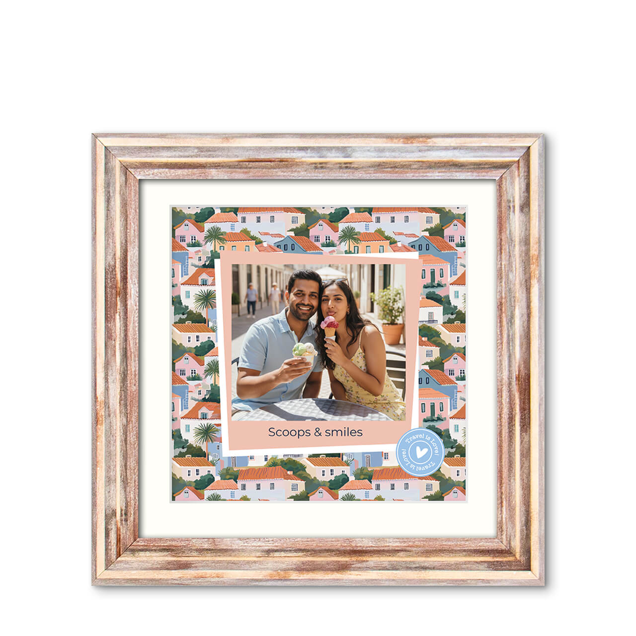 Bruised Passports - Distressed Frame with Photo Bruised Passports - Distressed Frame with Photo