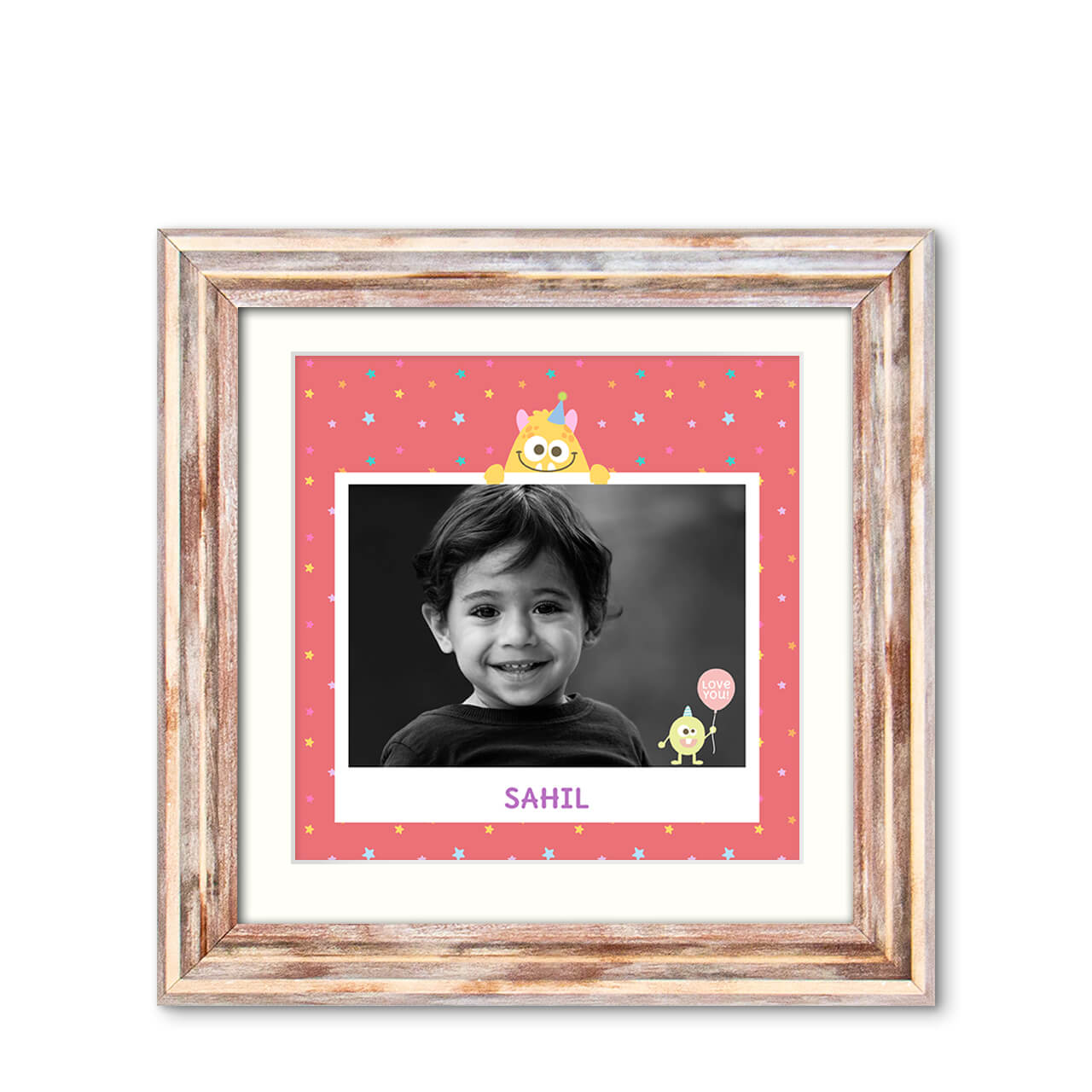 Monster Party - Distressed Frame with Photo Monster Party - Distressed Frame with Photo