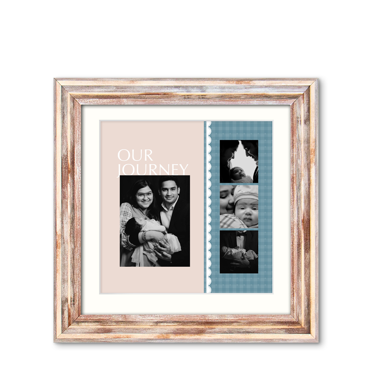 Our Journey - Distressed Frame with Photo Our Journey - Distressed Frame with Photo