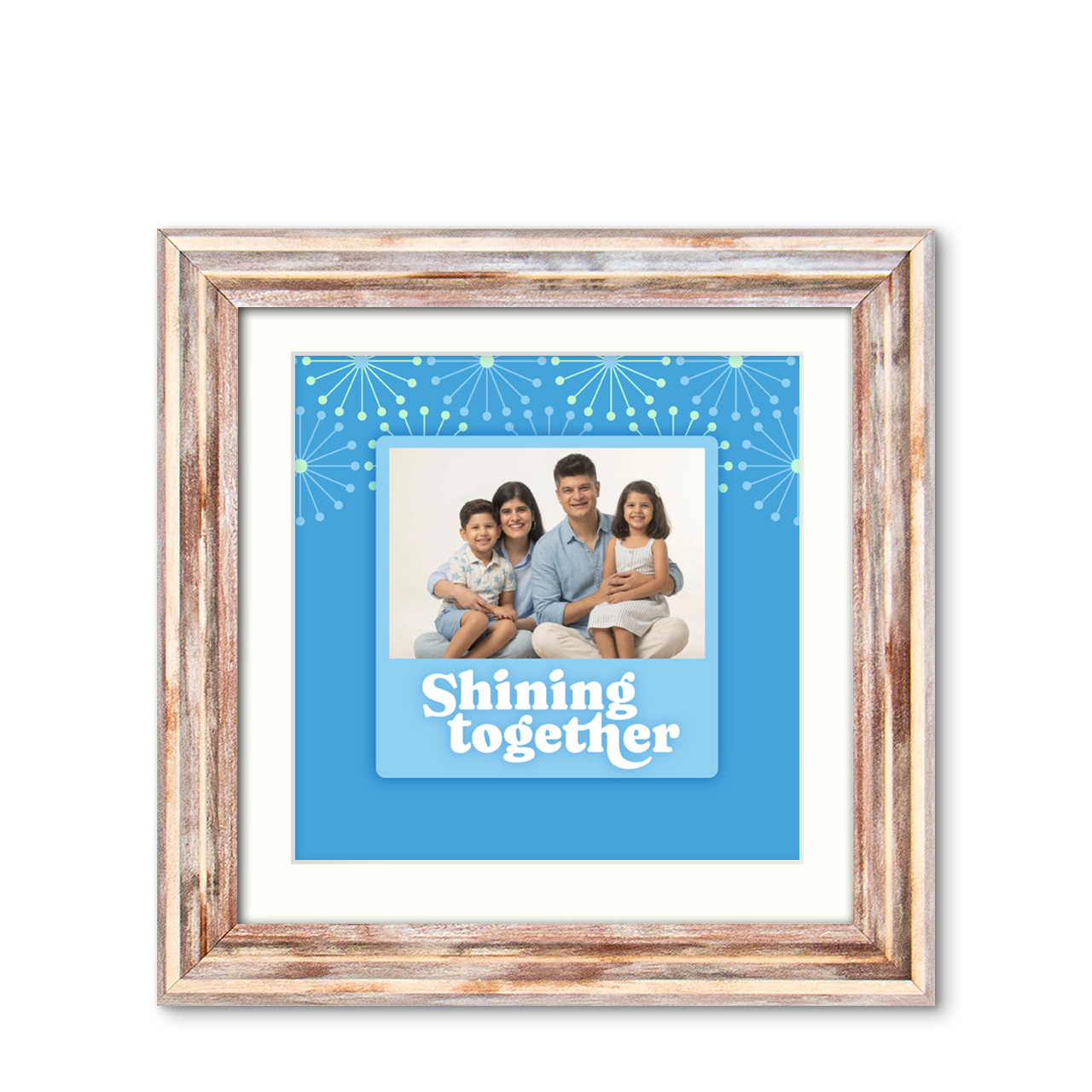 Shining Together - Distressed Frame with Photo Shining Together - Distressed Frame with Photo