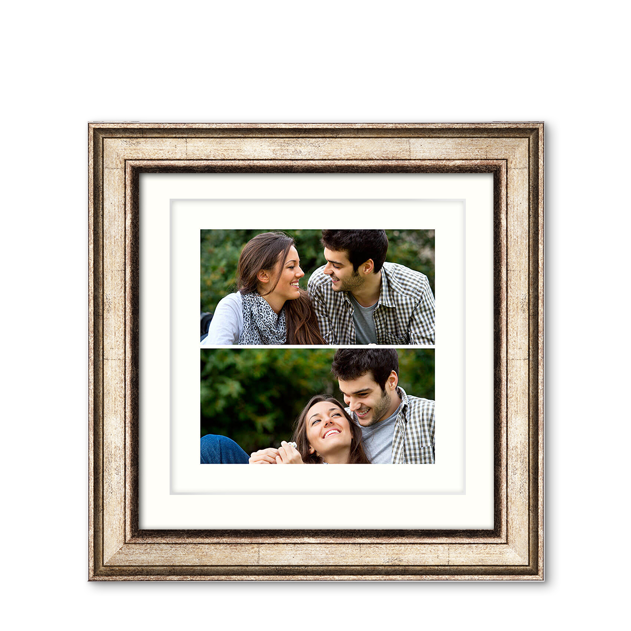 2-Photo Landscape - Imperial Wood Frame with Photo 2-Photo Landscape - Imperial Wood Frame with Photo