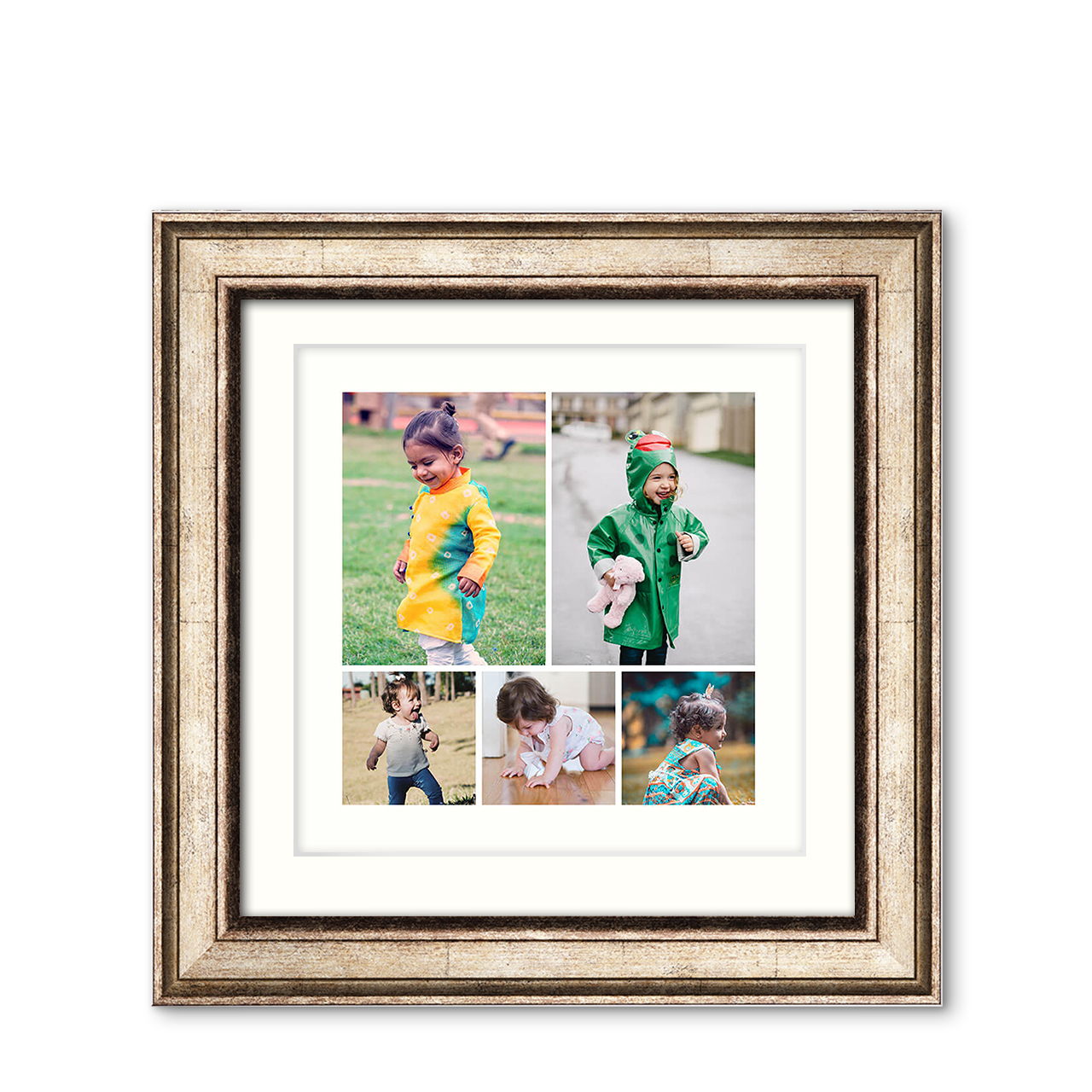 5-Photo Grid - Imperial Wood Frame with Photo 5-Photo Grid - Imperial Wood Frame with Photo