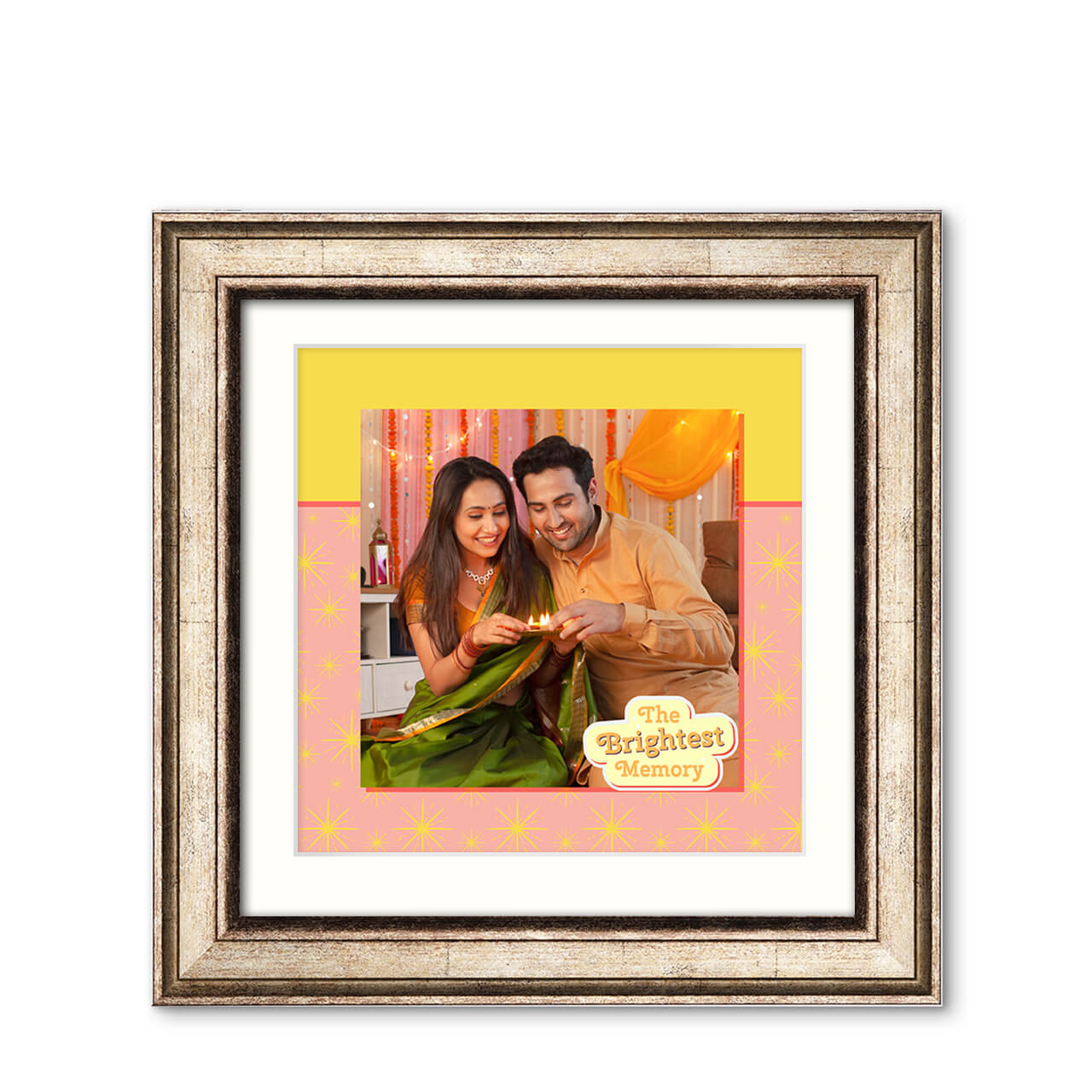 Festive Sparkle - Imperial Wood Frame with Photo Festive Sparkle - Imperial Wood Frame with Photo