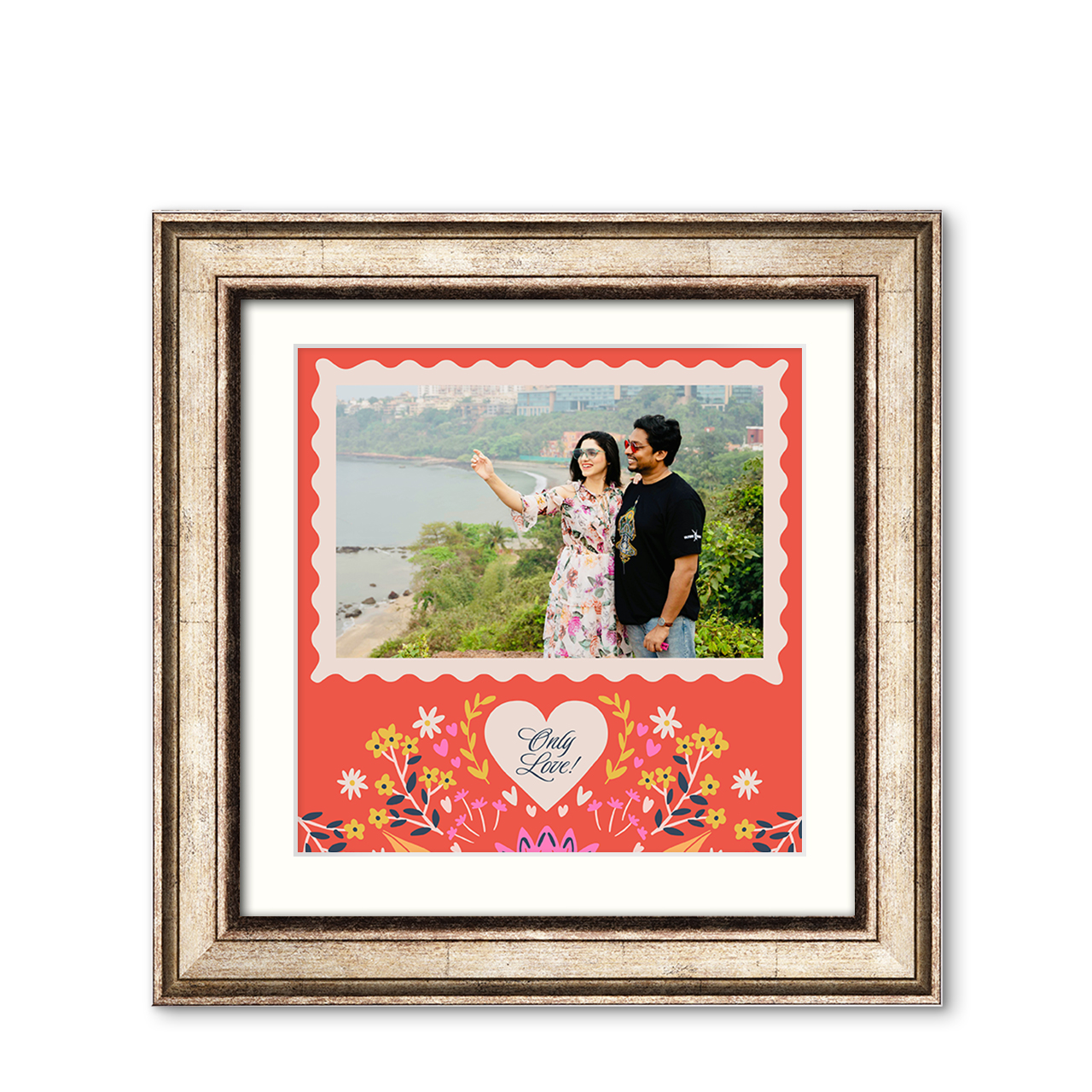 Love Blossoms - Imperial Wood Frame with Photo Love Blossoms - Imperial Wood Frame with Photo