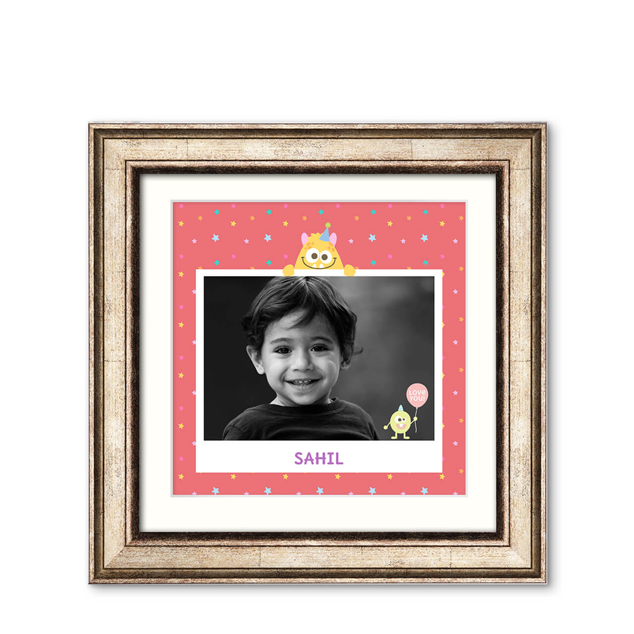 Monster Party - Imperial Wood Frame with Photo Monster Party - Imperial Wood Frame with Photo