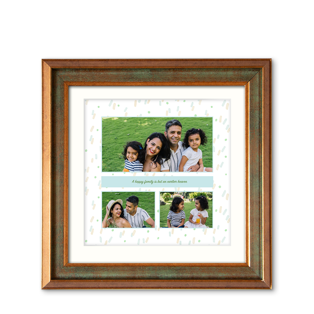 Life's Moments - Metallic Brush Frame with Photo