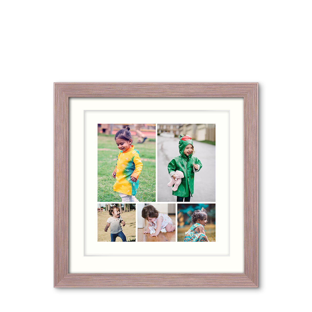 5-Photo Grid - Metallic Lustre Frame with Photo 5-Photo Grid - Metallic Lustre Frame with Photo